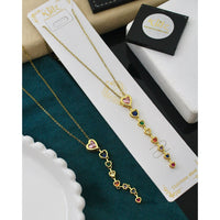 Klitz Sparkling Crystal Stone Necklace  ( 1 Piece Only)