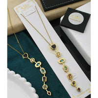 Klitz Sparkling Crystal Stone Necklace  ( 1 Piece Only)