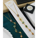 Klitz Sparkling Crystal Stone Necklace  ( 1 Piece Only)