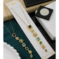 Klitz Sparkling Crystal Stone Necklace  ( 1 Piece Only)