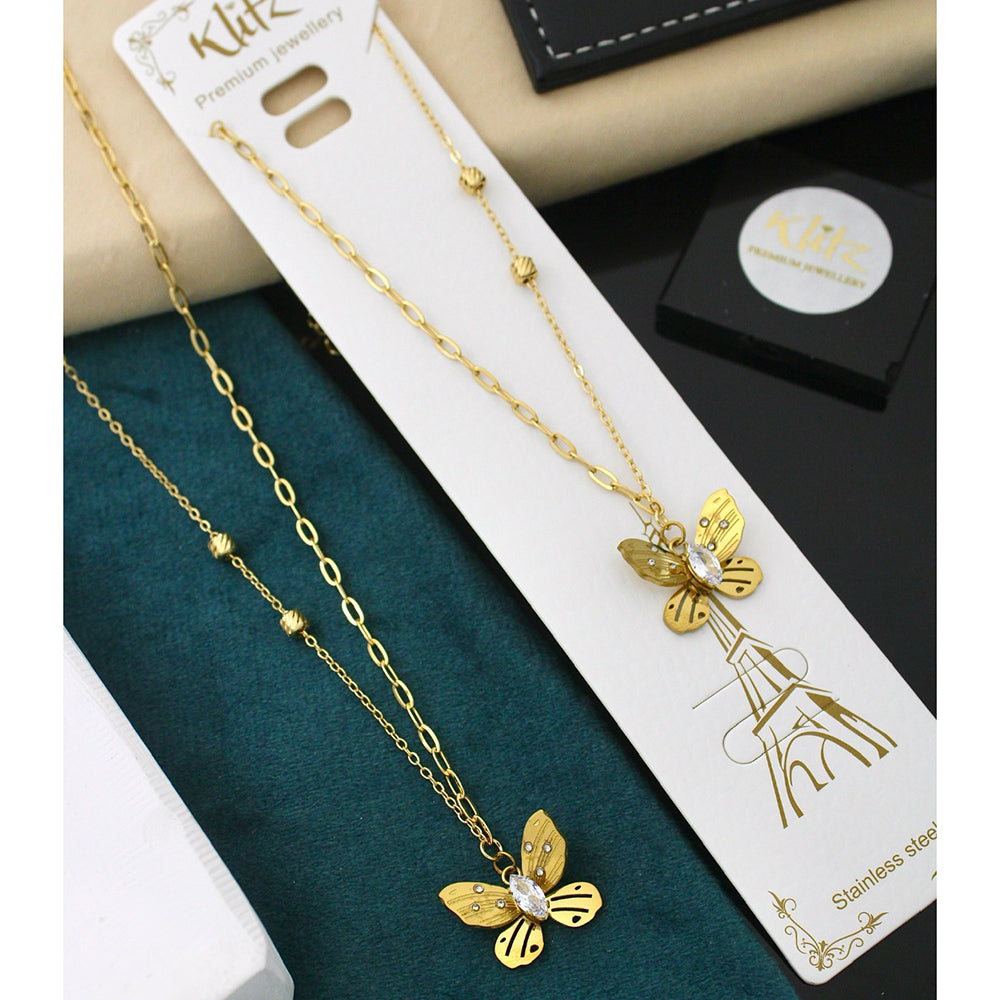 Klitz Sparkling Crystal Stone Necklace  ( 1 Piece Only)