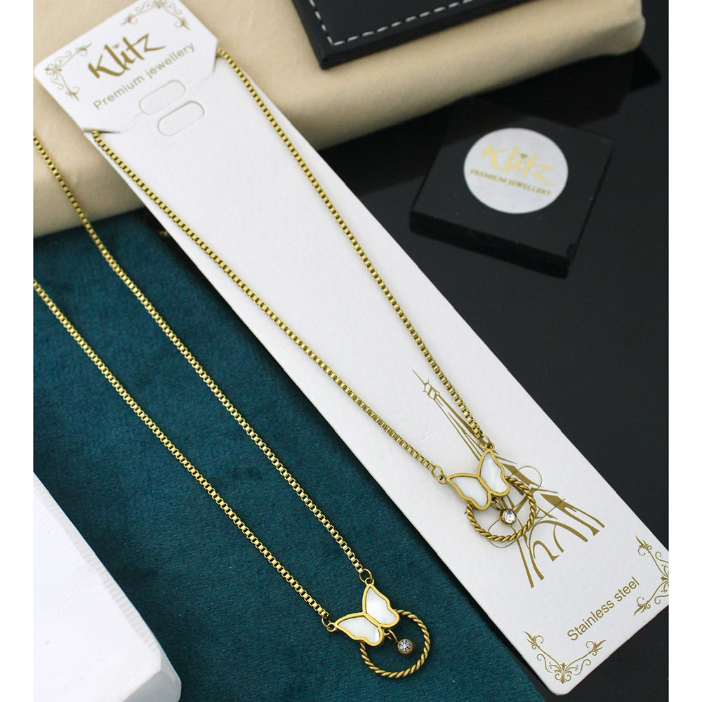 Klitz Sparkling Crystal Stone Necklace  ( 1 Piece Only)