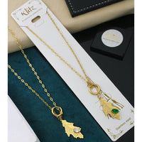 Klitz Sparkling Crystal Stone Necklace  ( 1 Piece Only)