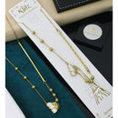 Klitz Minimal Butterfly Charm Snake Chain Necklace ( 1 Piece Only)