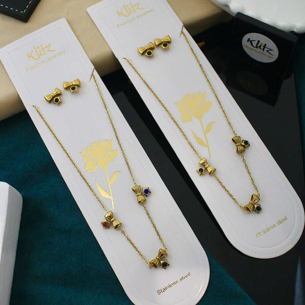 Klitz Sparkling Austrian Stone Necklace  ( 1 Piece Only)