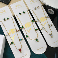 Klitz Sparkling Crystal Stone Necklace  ( 1 Piece Only)