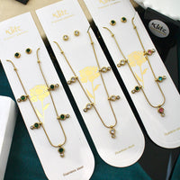 Klitz Sparkling Crystal Stone Necklace  ( 1 Piece Only)