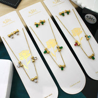 Klitz Sparkling Crystal Stone Necklace  ( 1 Piece Only)