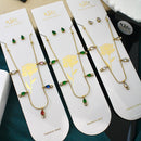 Klitz Sparkling Crystal Stone Necklace  ( 1 Piece Only)