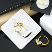 Klitz Glam Finger Ring 