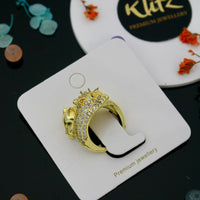 Klitz Glam Austrian Stone Finger Ring