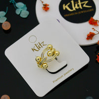 Klitz Glam Austrian Stone Finger Ring