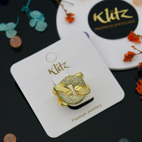 Klitz Glam Austrian Stone Finger Ring