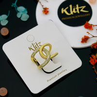 Klitz Glam Austrian Stone Finger Ring