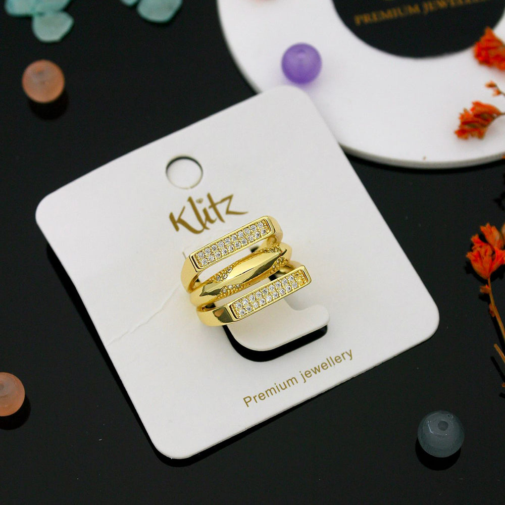 Klitz Glam Austrian Stone Finger Ring