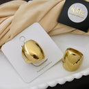 Klitz Minimalist Glossy Gold Statement Ring