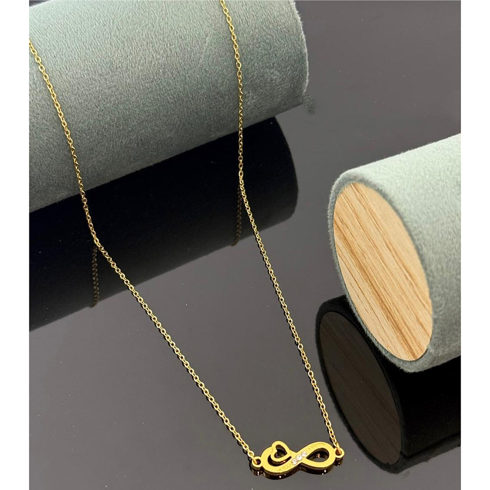 Klitz Forever Love Heart Infinity Necklace