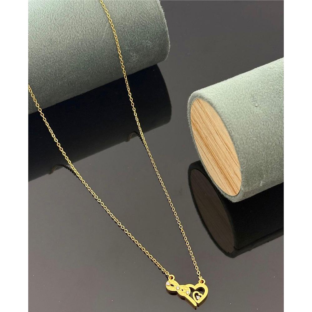 Klitz Forever Love Heart Austrian Stone Necklace