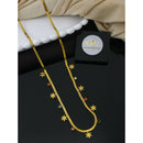 Klitz Classic Austrian Stone Snake Chain Delicate Flower Necklace