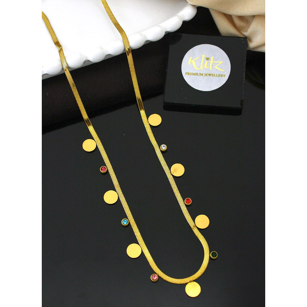 Klitz Classic Austrian Stone Snake Chain Necklace