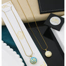 litz Premium Floral Enamel Locket Necklace