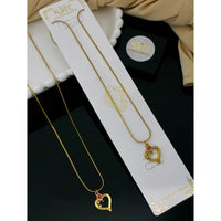 Klitz Forever Love Heart Austrian Stone Necklace