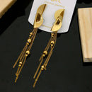 Klitz Stylish Stainless Steel Chain Dangler Earrings