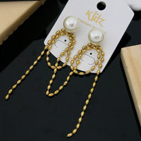 Klitz Stylish Stainless Steel Beads Dangler Earrings