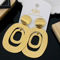Klitz Stylish Stainless Steel Dangler Earrings