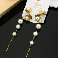 Klitz Stylish Stainless Steel Beads Dangler Earrings