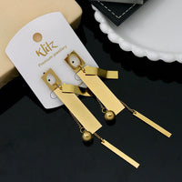 Klitz Stylish Stainless Steel Beads Dangler Earrings