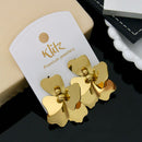 Klitz Stylish Stainless Steel Dangler Earrings