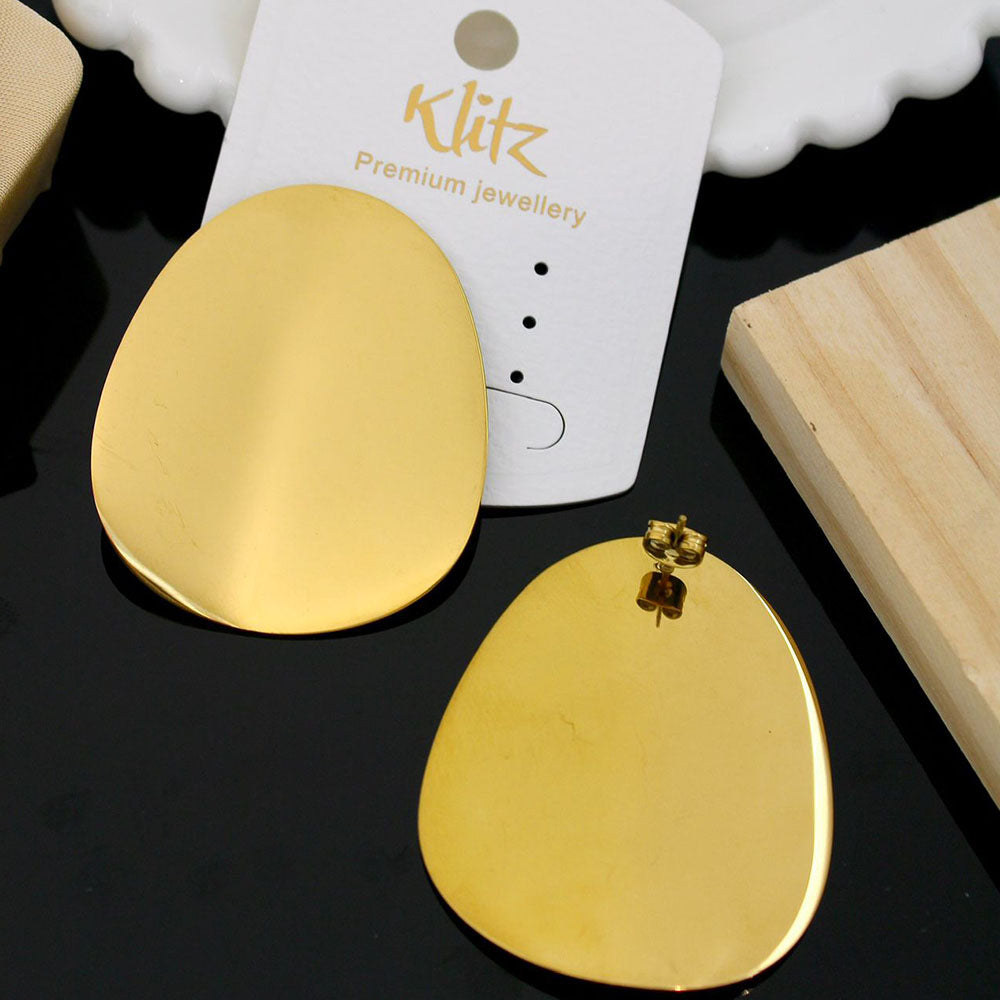Klitz Stylish Stainless Steel Dangler Earrings