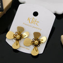 Klitz Stylish Stainless Steel Studs Earrings