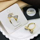 Klitz Sparkling Austrian Stone Bow Cocktail Ring