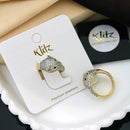 Klitz Designer Austrian Stone Panther Style Finger Ring
