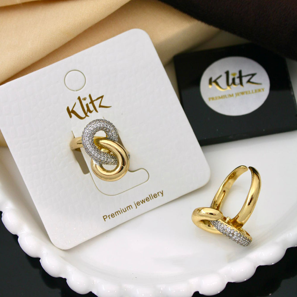 Klitz Sparkling Austrian Stone Cocktail Ring