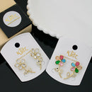 Klitz Shimmering Crystal Stone Stylish Stud Earrings