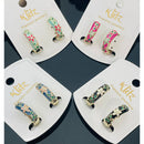 Klitz Colorful Meenakari Enamel Stud Earrings