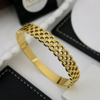 Klitz Sleek Polished Finish Austrian Stone Designer Openable Bracelet