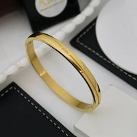 Klitz Sleek Polished Finish Austrian Stone Designer Openable Bracelet