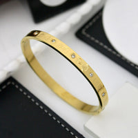 Klitz Premium Heart And Bow Austrian Stone Openable Bracelet