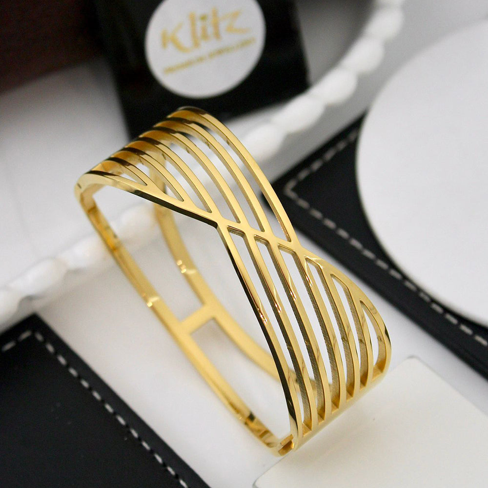 Klitz Sleek Polished Finish Butterfly Designer Openable Bracelet