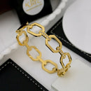 Klitz Sleek Polished Finish Austrian Stone Designer Openable Bracelet