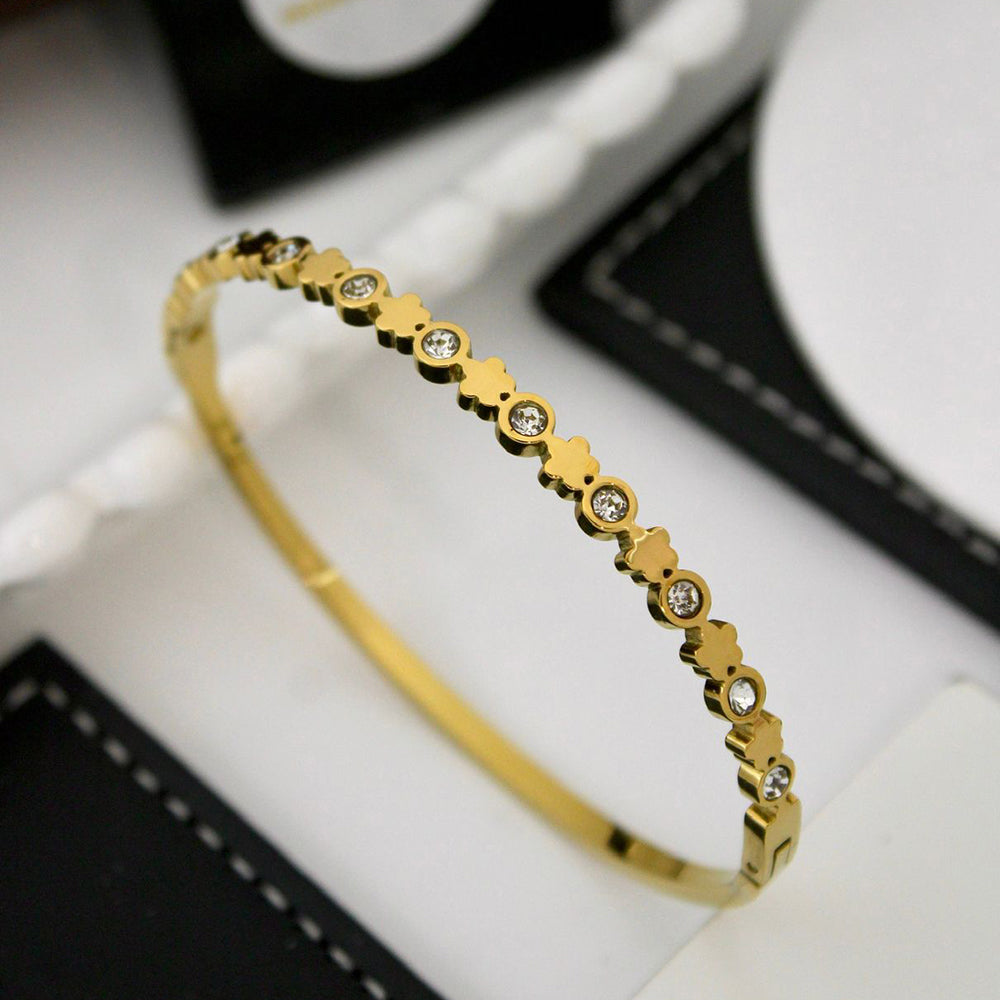 Klitz Premium Austrian Stone Designer Openable Bracelet