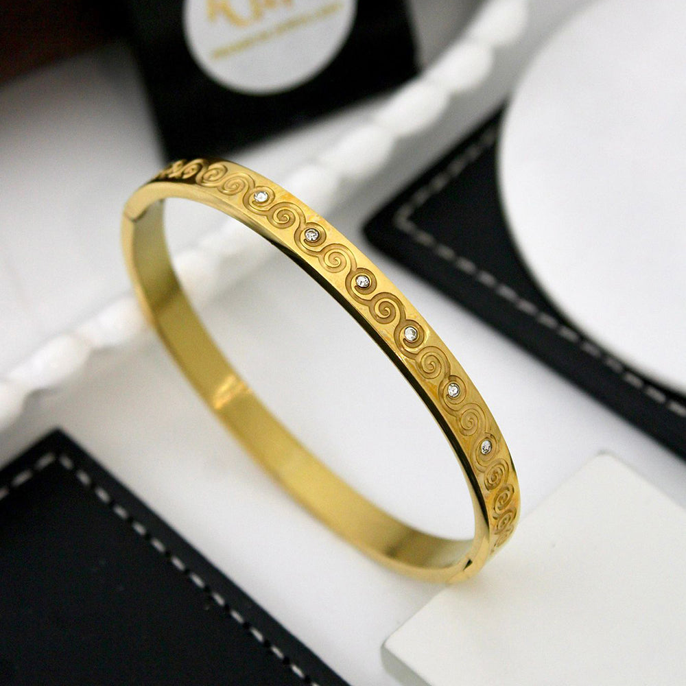 Klitz Premium Austrian Stone Designer Openable Bracelet