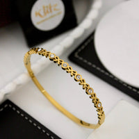 Klitz Premium Austrian Stone Bow Designer Openable Bracelet