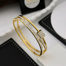 Klitz Premium Austrian Stone Designer Openable Bracelet