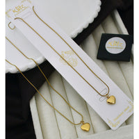 Klitz Stunning Premium Jewellery Heart Shape Chain Pendant
