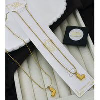 Klitz Stunning Premium Jewellery Heart Shape Chain Pendant